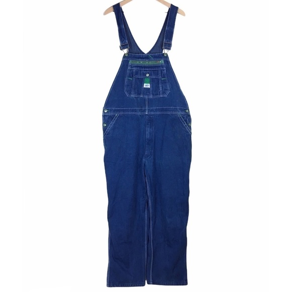 LIBERTY Overalls Carpenter Long Pants Bib Denim Work Ranch Farm Outdoor Size 42 - Picture 13 of 13